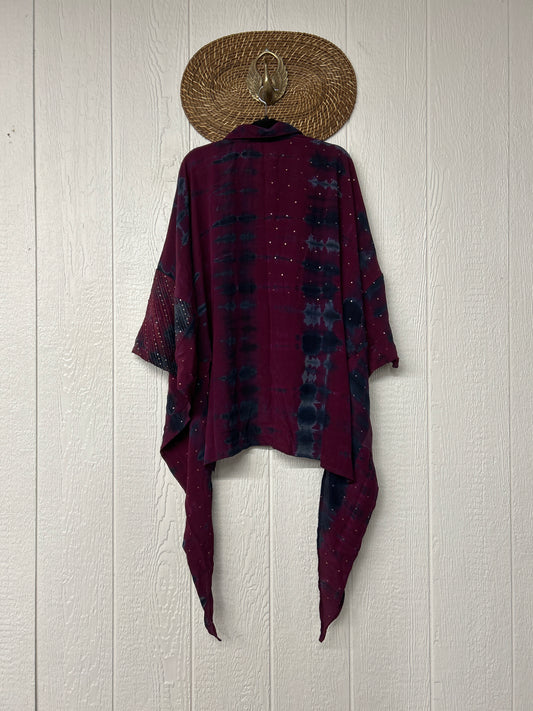 Crepe Sari Summer Nirvana Button Down 0626 189