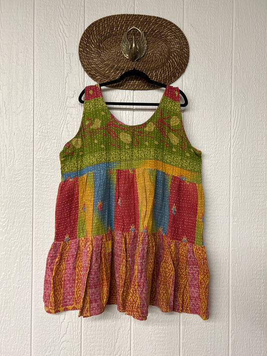 Kantha Meadow Mini Dress 0625 226