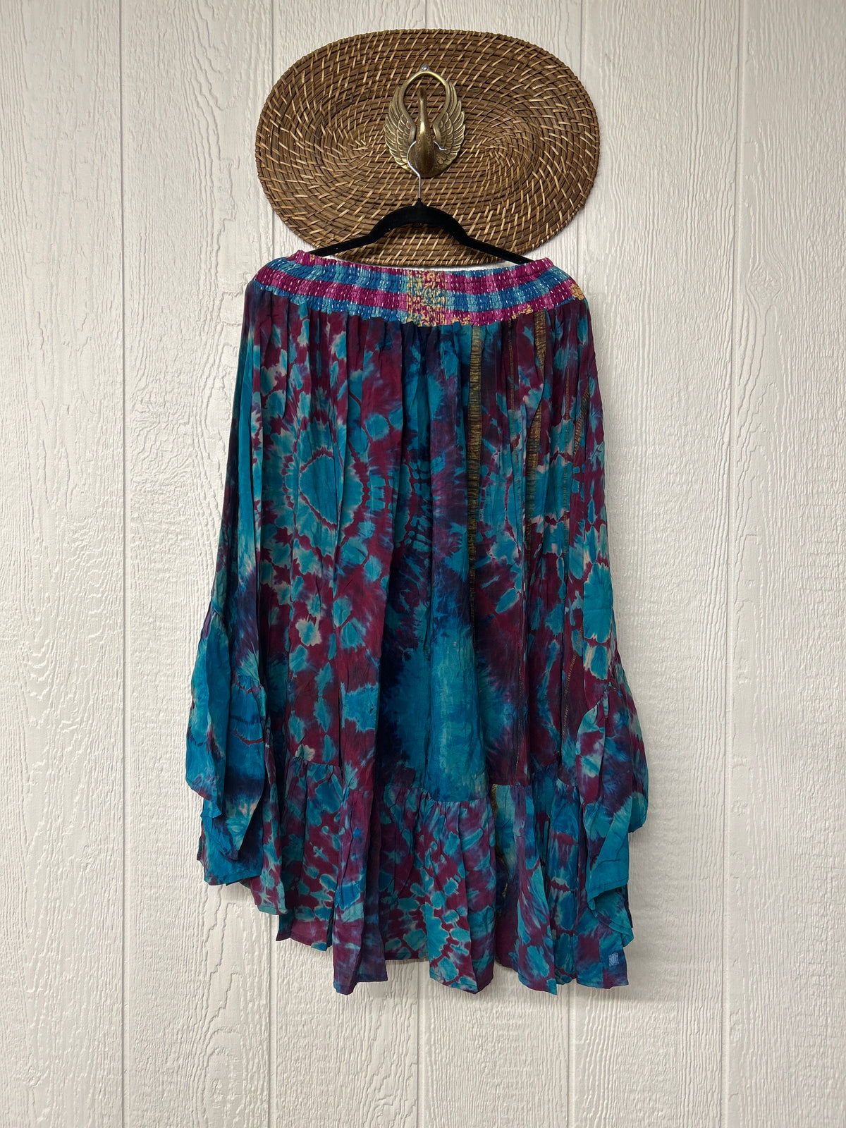 Crepe Sari Dahlia Skirt 1026 081