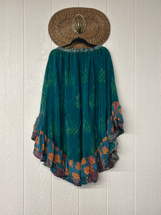 Crepe Wild Rose Skirt 1025 015