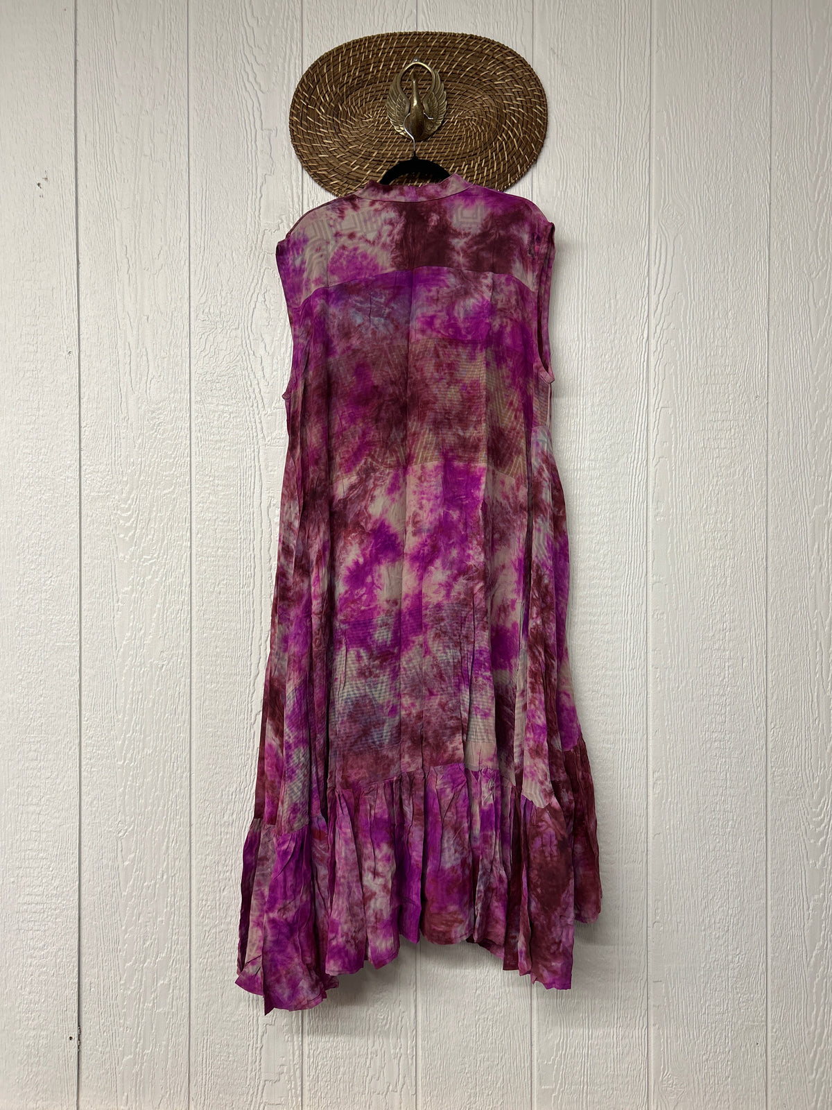 Crepe Sari Summer Dahlia Duster 0726 077