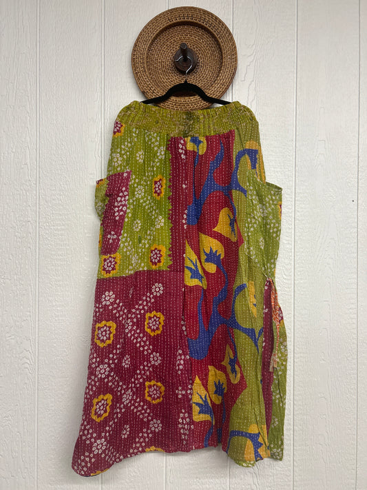 Pareo Kantha Butterfly Cargo Skirt 0426 223