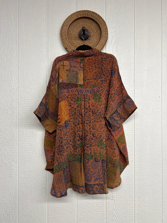 Crepe Sari Free To Be Button Down 0626 249