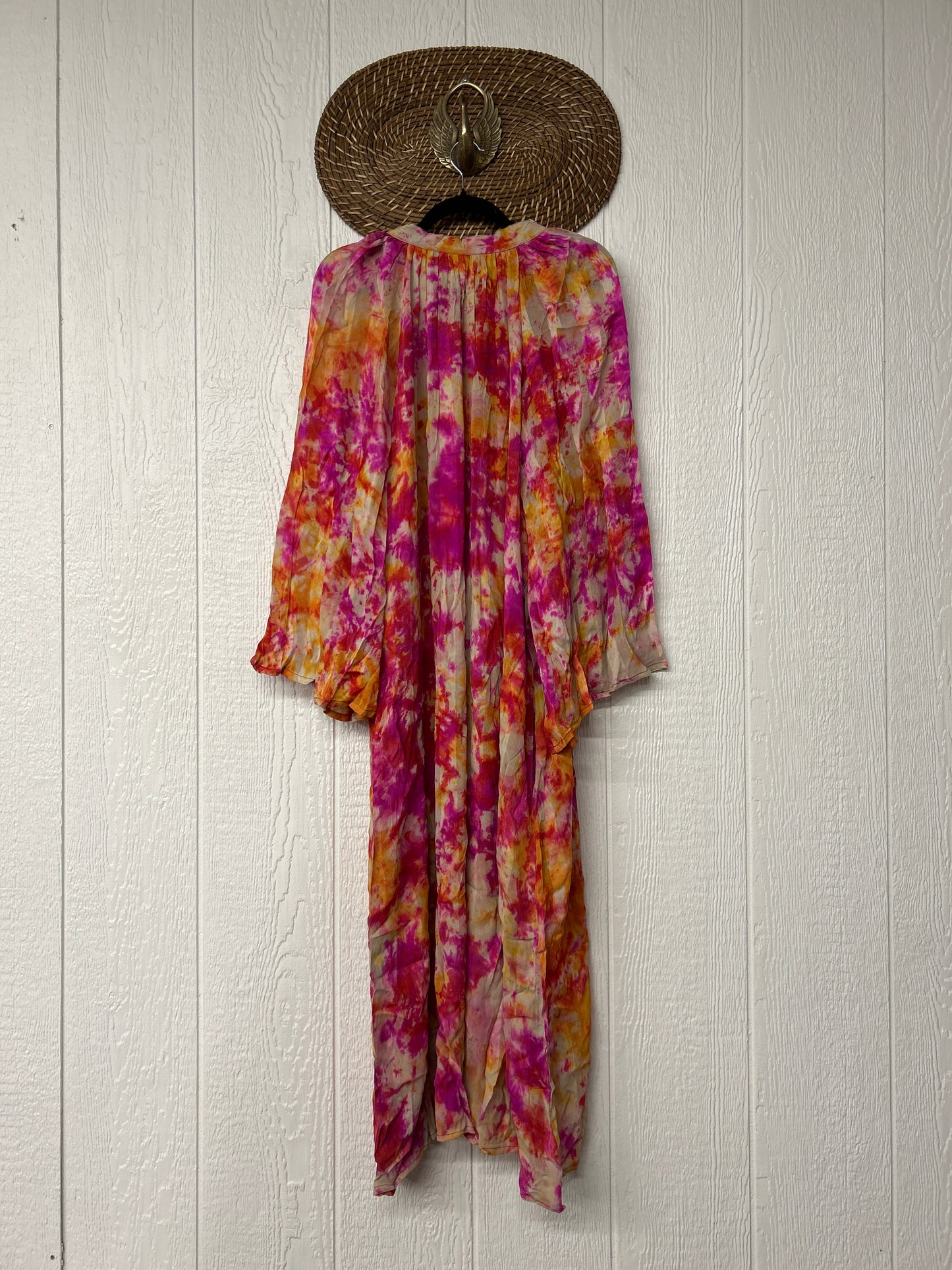 Crepe Sari Woodstock Duster Dress 0526 005