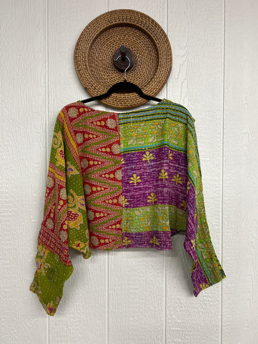 Pareo Kantha In Bloom Cropped Pullover 0326 025