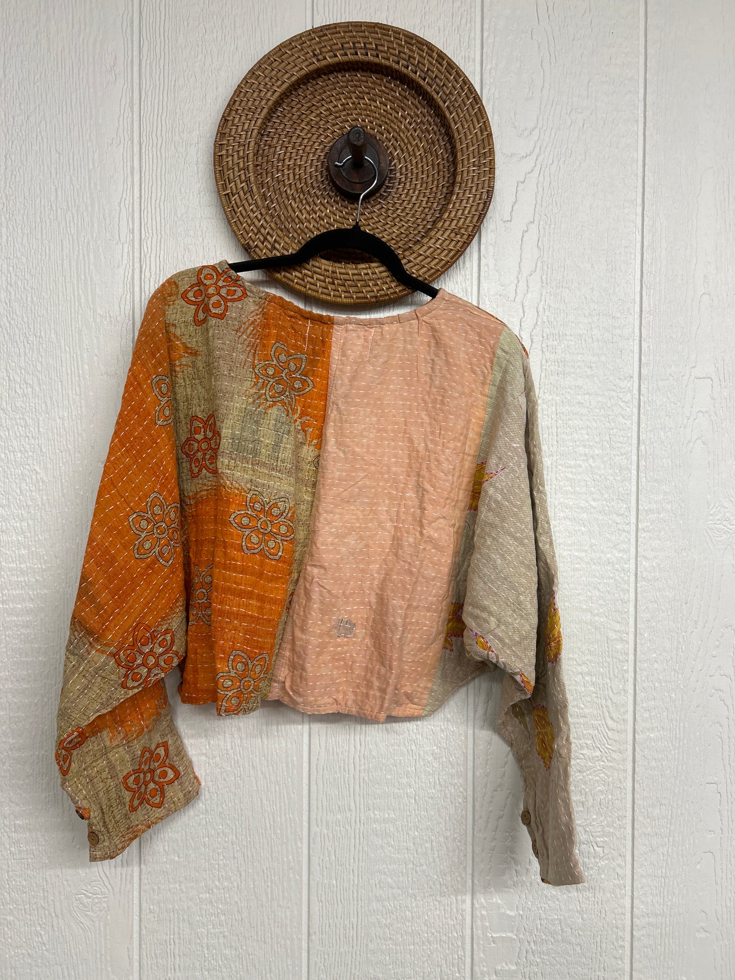 Pareo Kantha In Bloom Cropped Pullover 0326 079