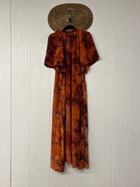 Crepe Sari Summer Woodstock Duster 0626 179