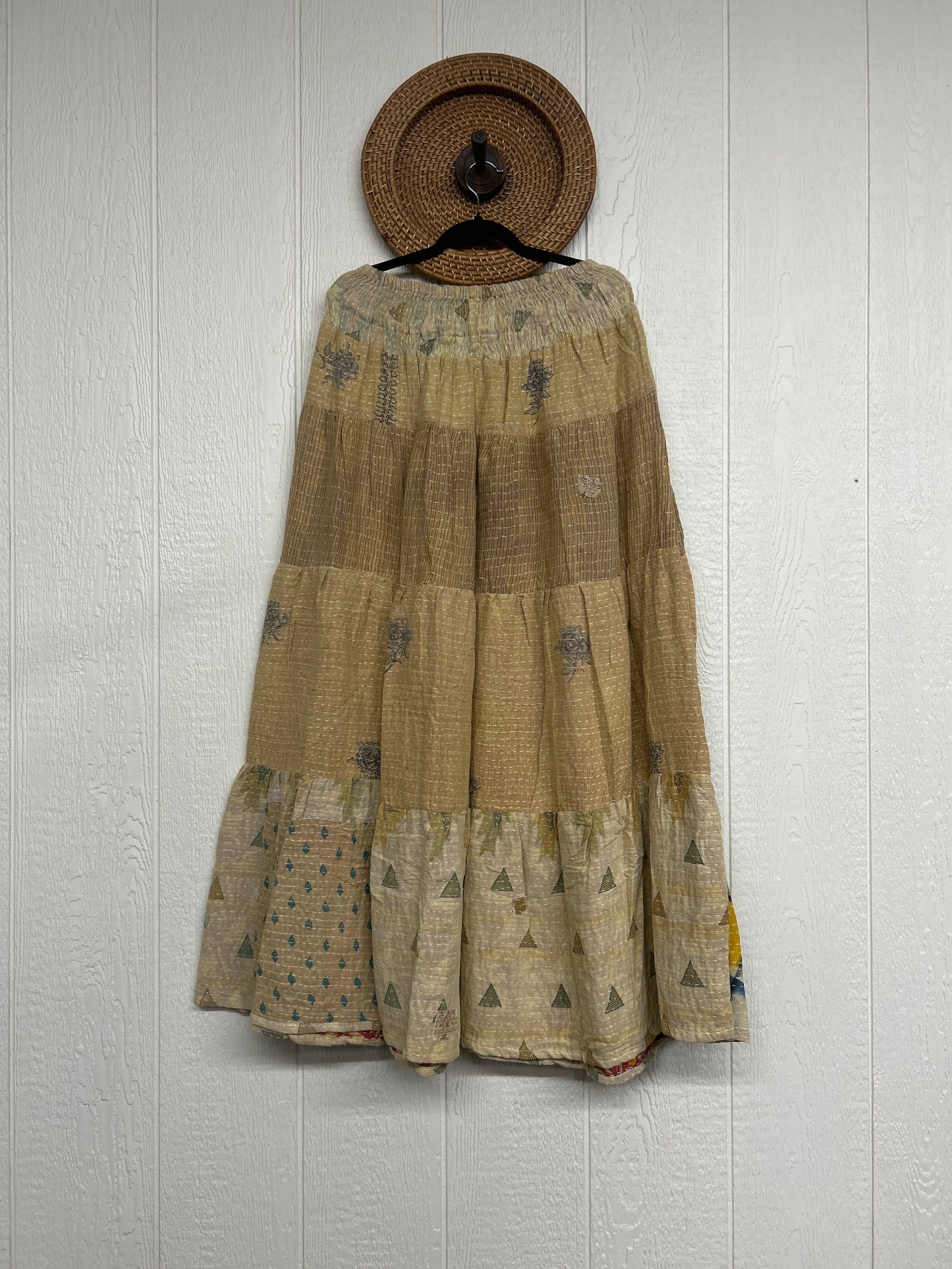 Pareo Kantha Lotus Maxi Skirt 0826 014