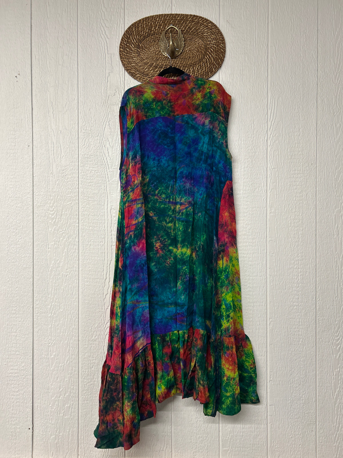 Crepe Sari Summer Dahlia Duster 0726 094