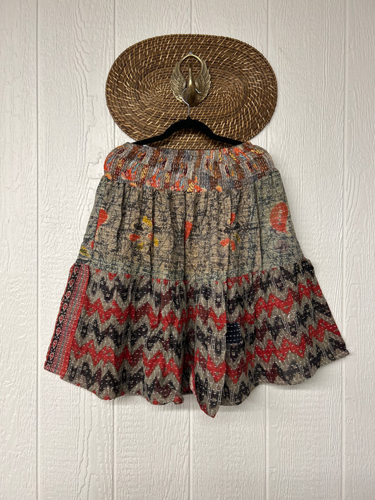 Pareo Kantha Meadow Skirt 0826 064