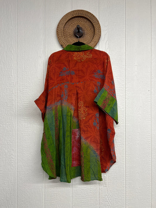 Crepe Sari Free To Be Button Down 0626 195