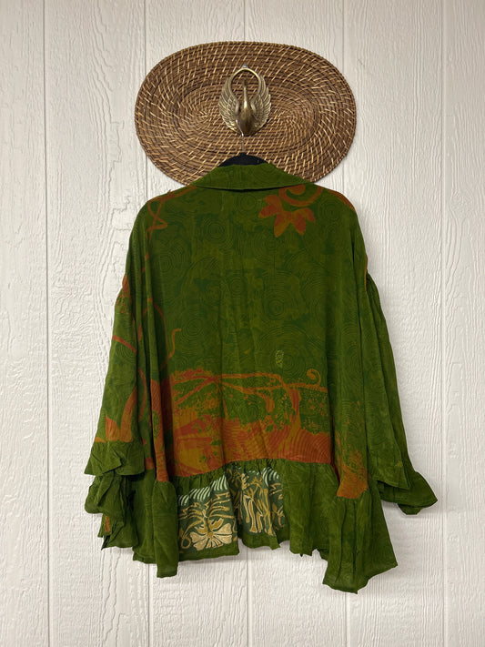 Crepe Sari Wild Rose Top 1225 206