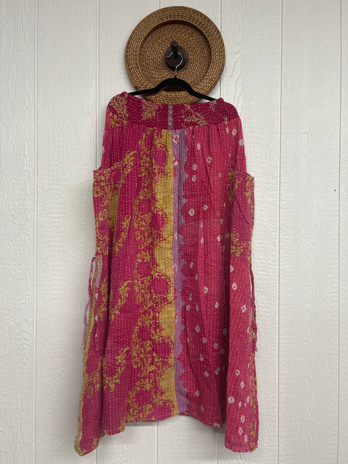 Pareo Kantha Butterfly Cargo Skirt 0426 274