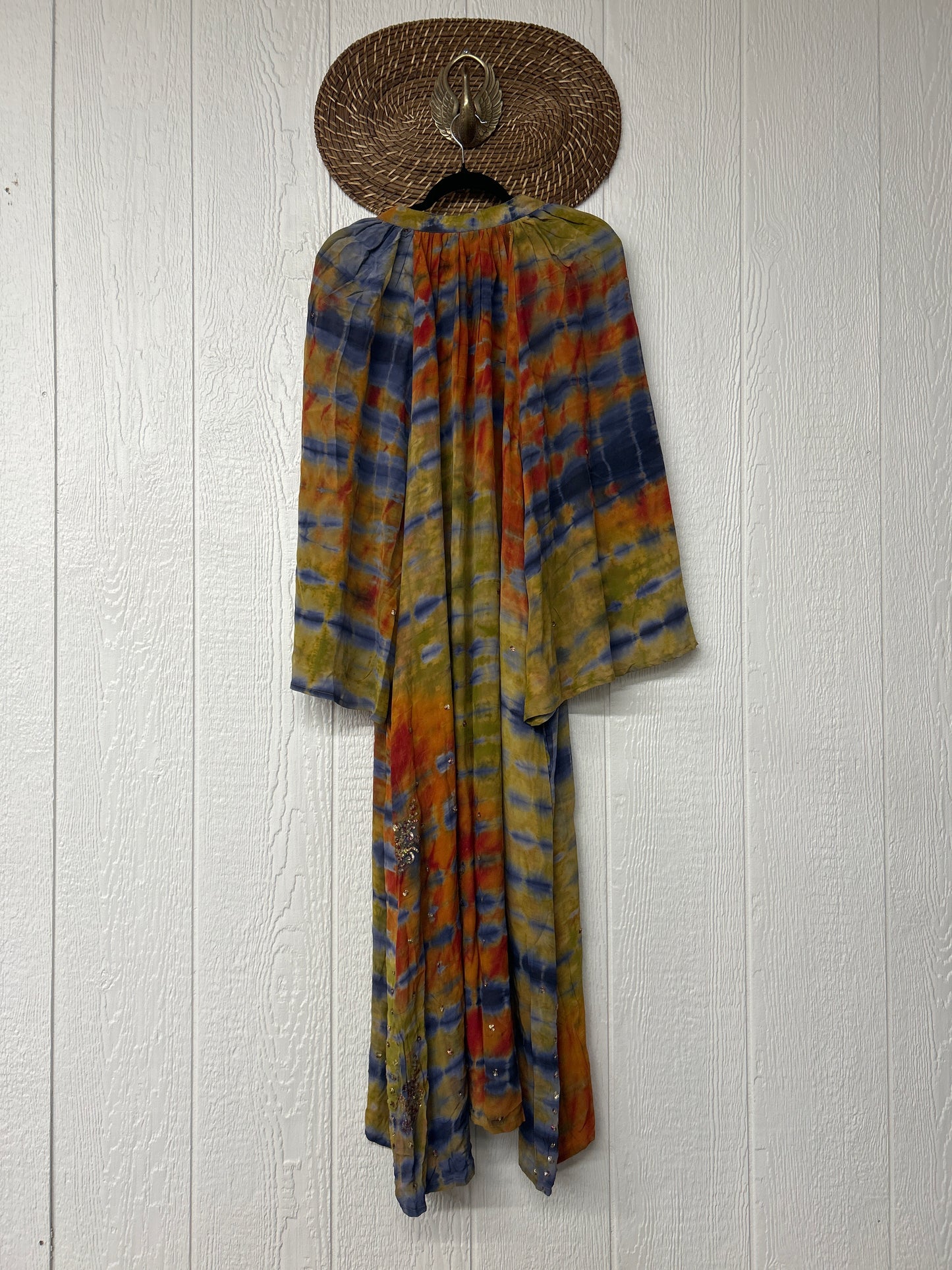 Crepe Sari Woodstock Duster Dress 0226 083
