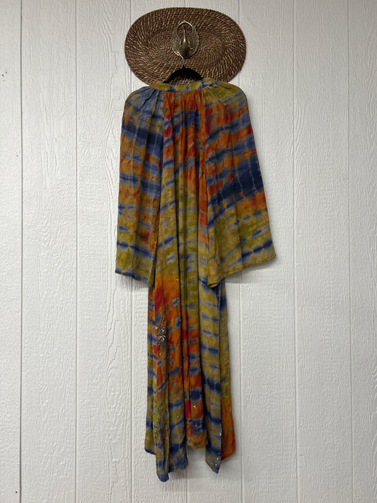 Crepe Sari Woodstock Duster Dress 0226 083