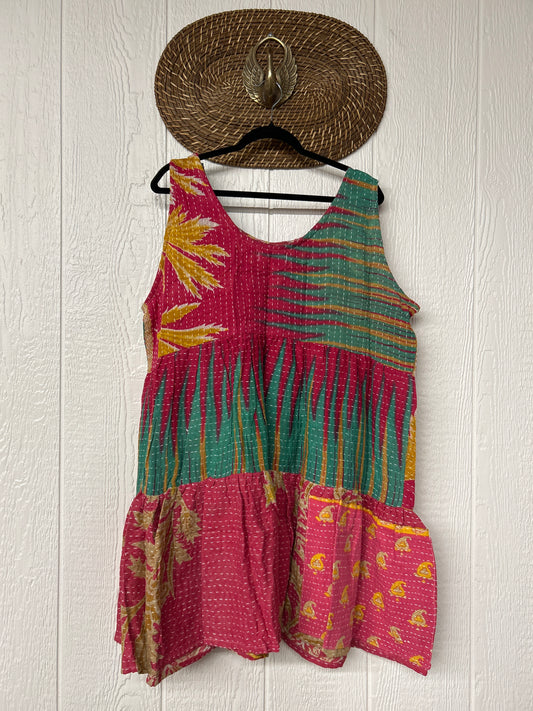 Kantha Meadow Mini Dress 0625 058