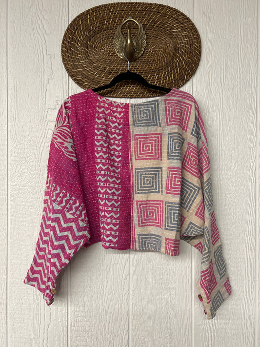 Pareo Kantha In Bloom Cropped Pullover 0326 260