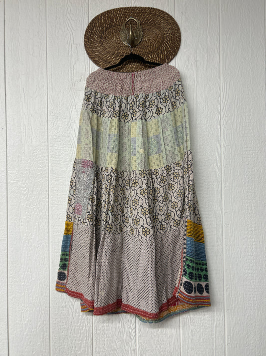 Pareo Kantha Lotus Maxi Skirt 0826 207