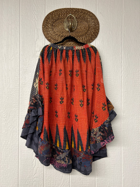 Pareo Kantha Wild Rose Skirt 0426 239