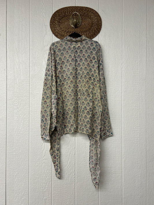 Crepe Sari Nirvana Button Down 1125 091