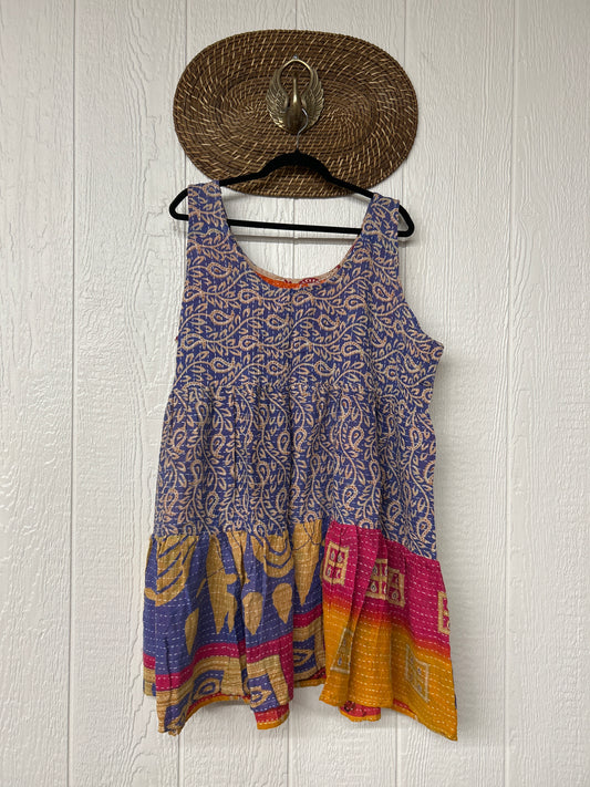 Kantha Meadow Mini Dress 0625 079