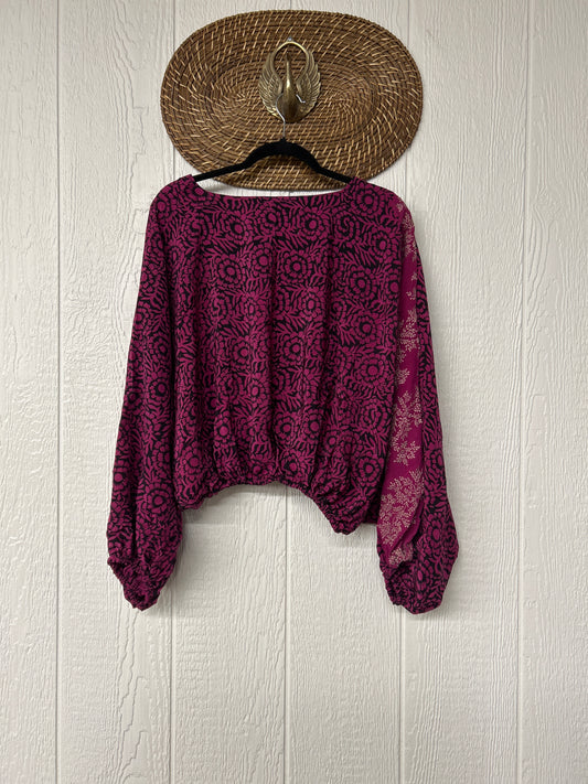 Crepe Sari Luna Crop Top 0126 236