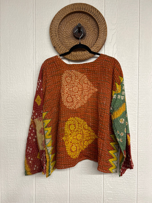 Pareo Kantha Wanderer Pocket Crop Top 0226 202