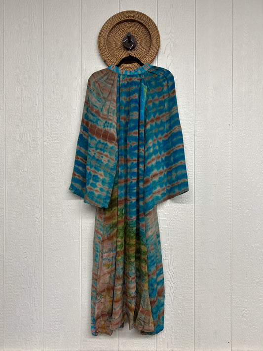 Crepe Sari Woodstock Duster Dress 0226 176