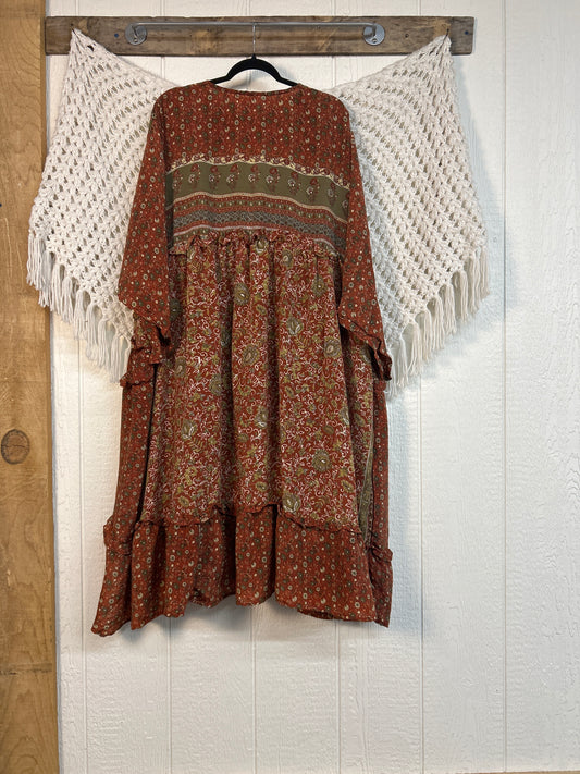 Rasgulla Sari Rhiannon Kimono 0826 092