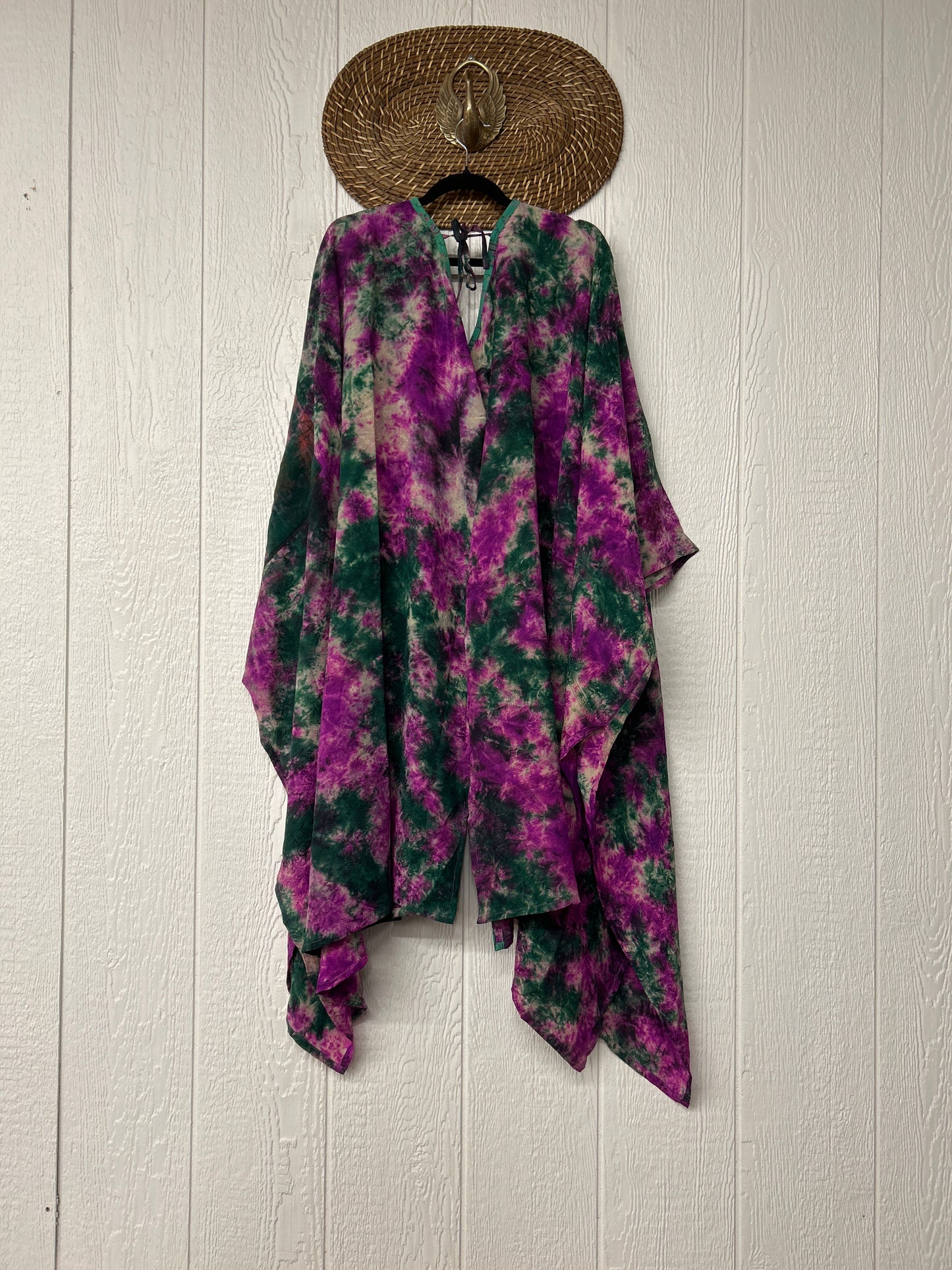 Crepe Sari Orchid Kimono 0626 060