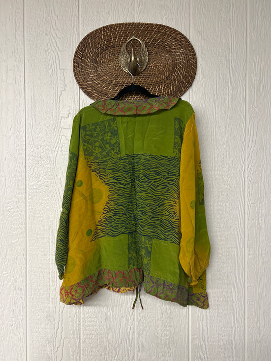 Crepe Sari Ruffle Daisy Blouse 0226 193