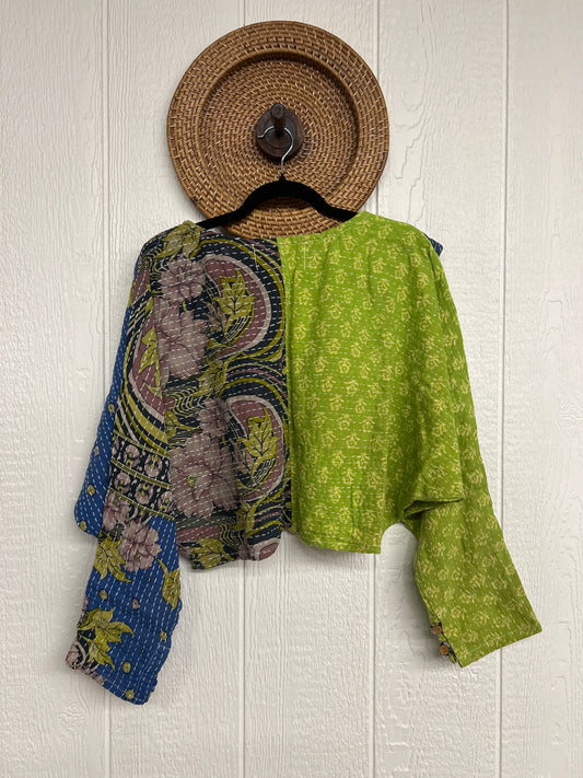 Pareo Kantha In Bloom Cropped Pullover 0326 020