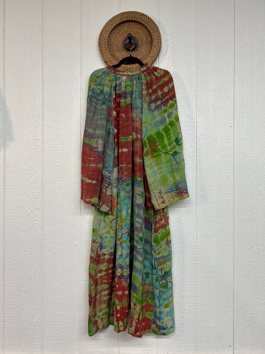 Crepe Sari Woodstock Duster Dress 0226 229