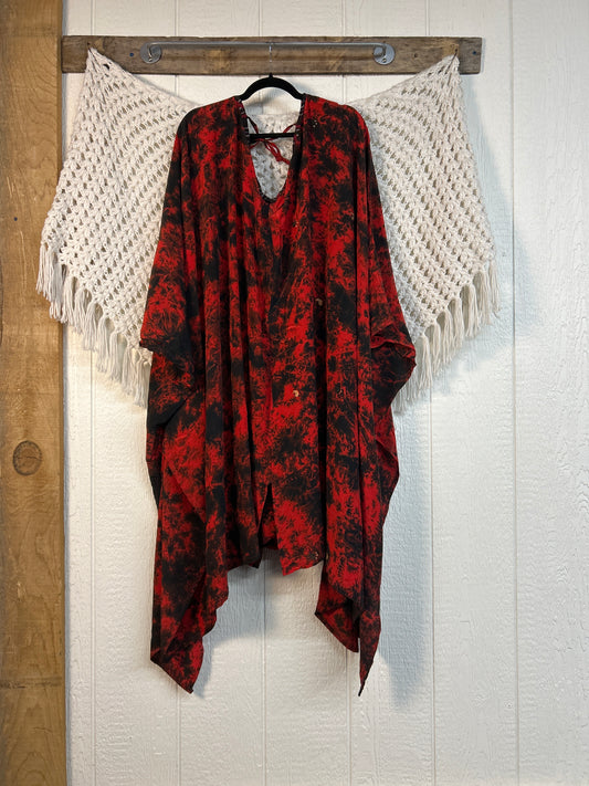 Crepe Sari Orchid Kimono 0626 254