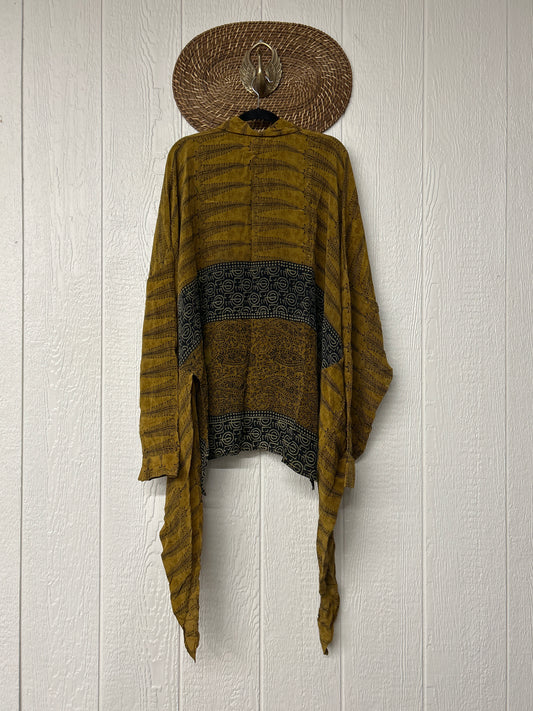 Crepe Sari Nirvana Button Down 1125 073