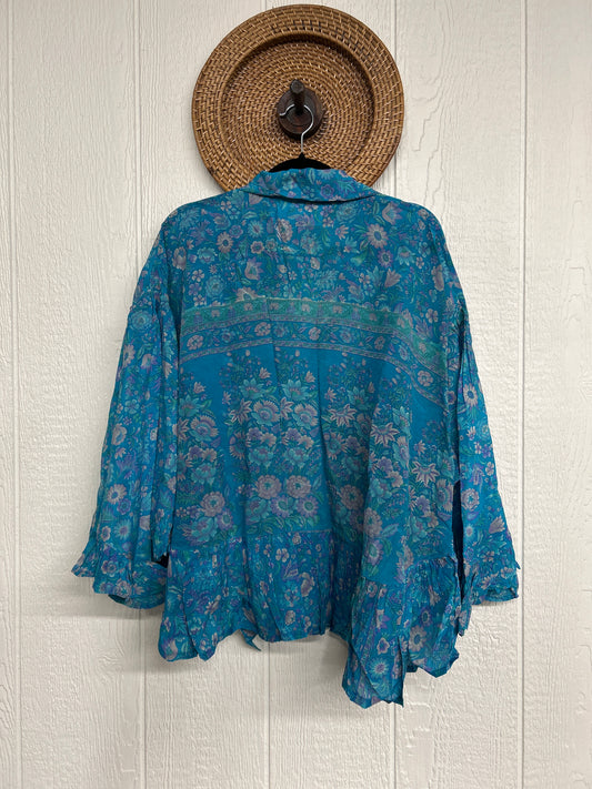 Crepe Sari Wild Rose Top 1225 130