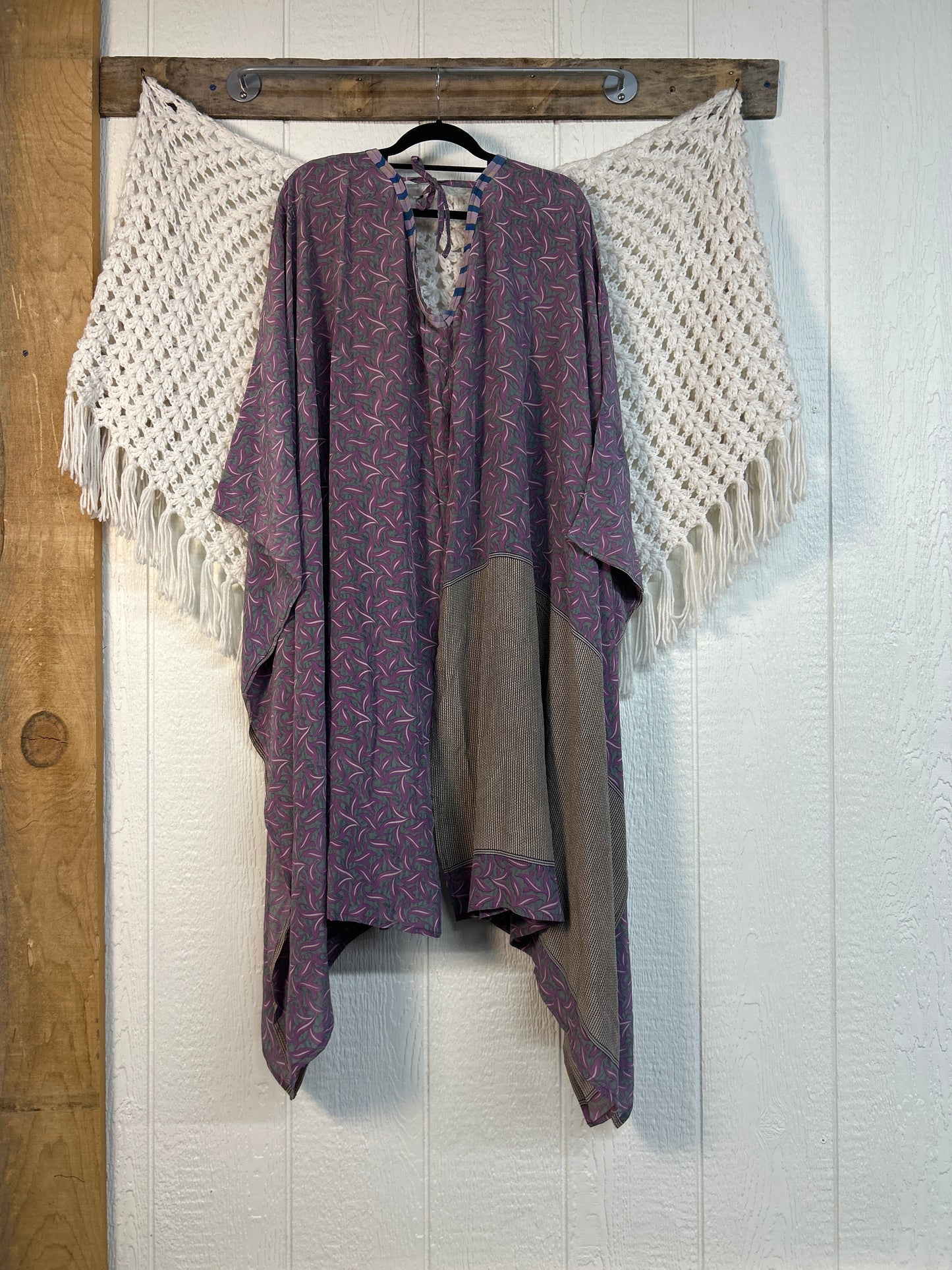 Crepe Sari Orchid Kimono 0626 234