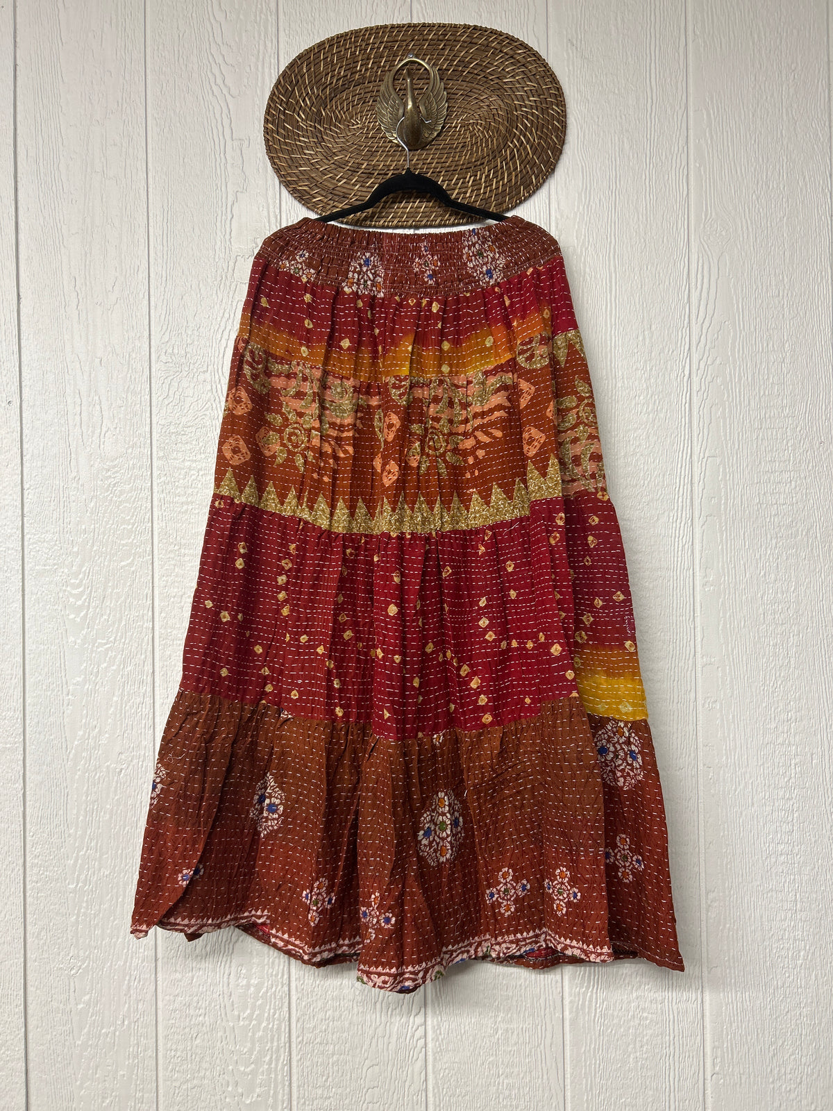 RETAIL Pareo Kantha Lotus Maxi Skirt 0826 101