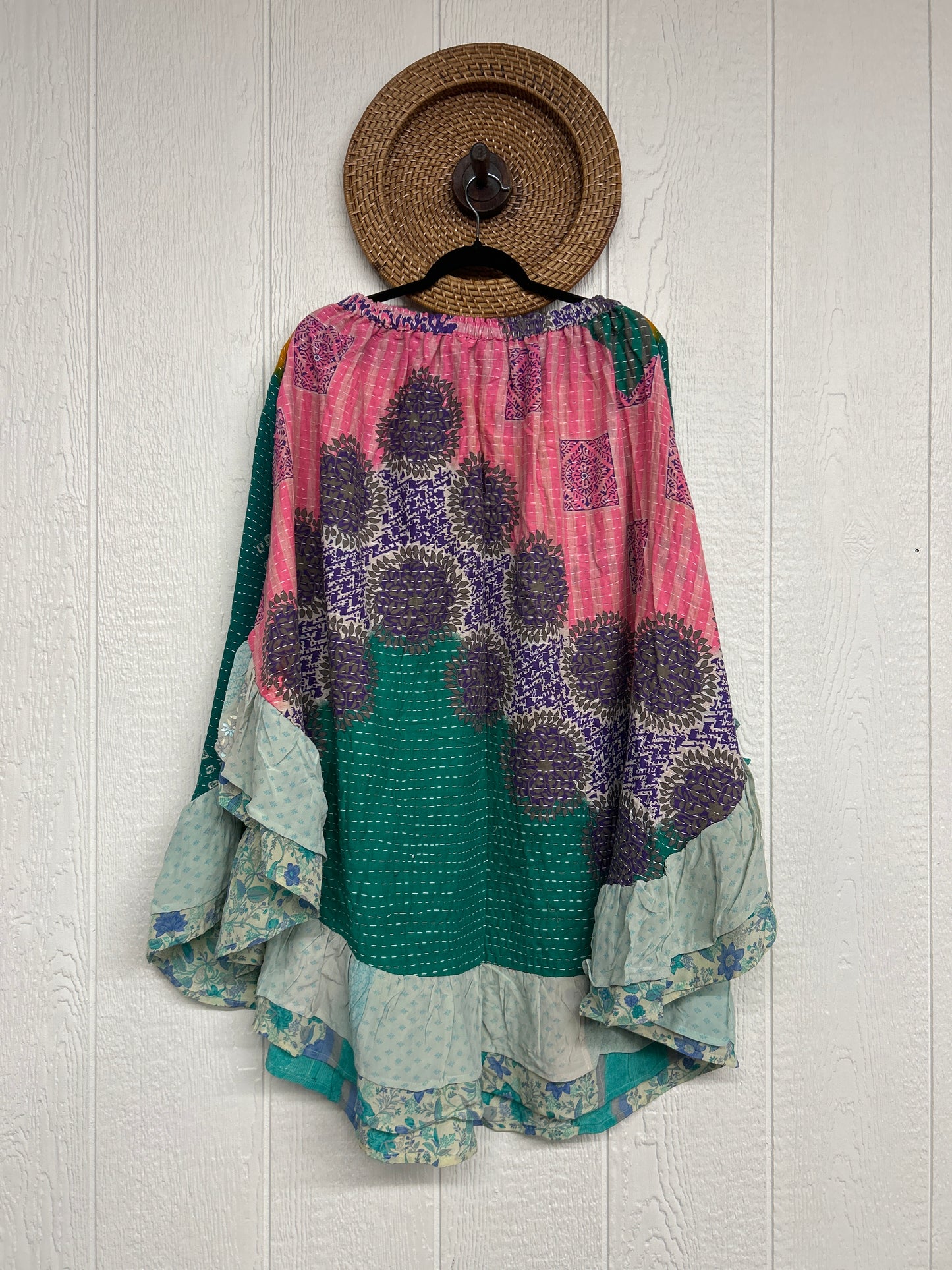 Pareo Kantha Wild Rose Skirt 0426 253