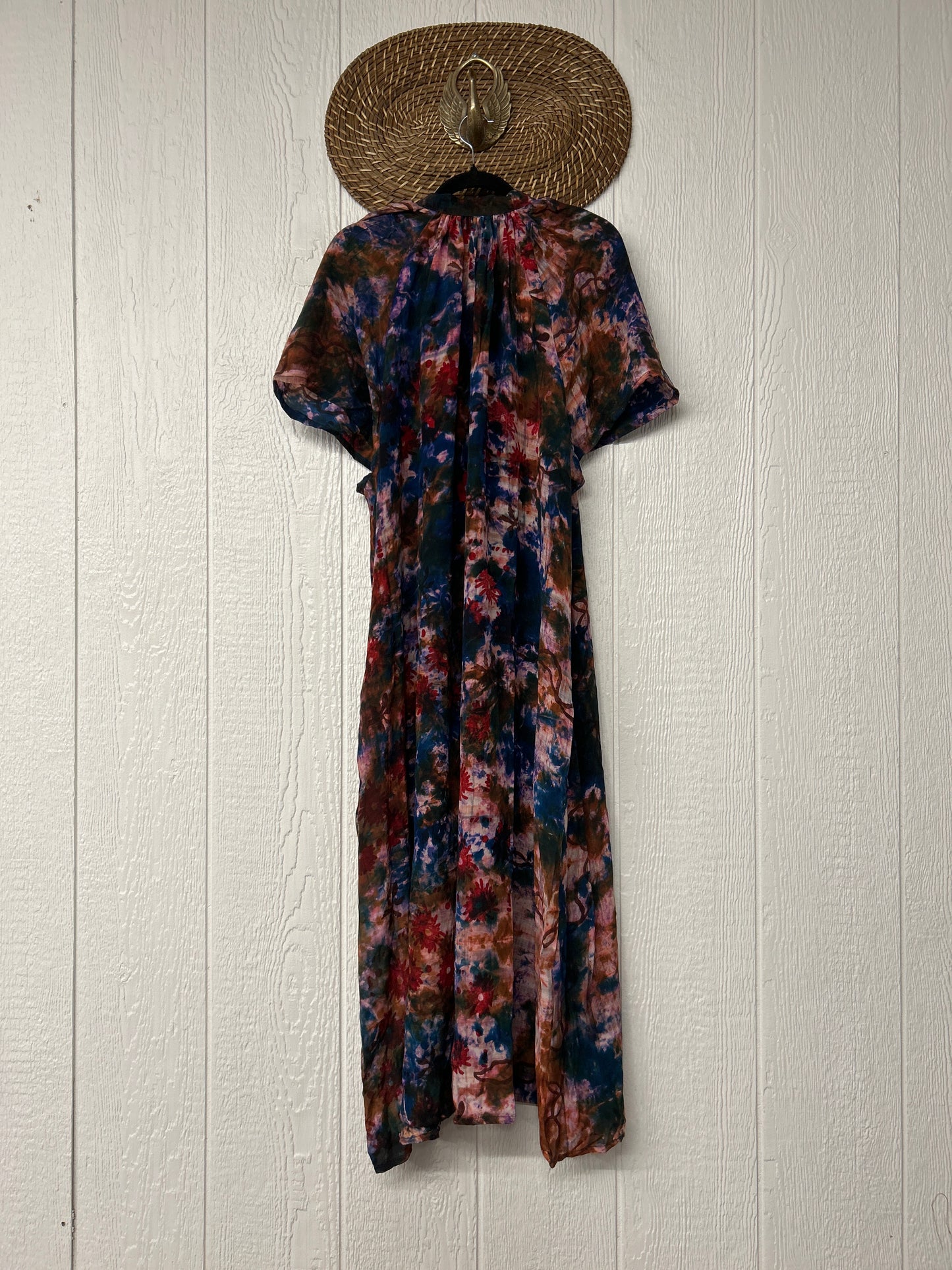 Crepe Sari Summer Woodstock Duster 0626 243