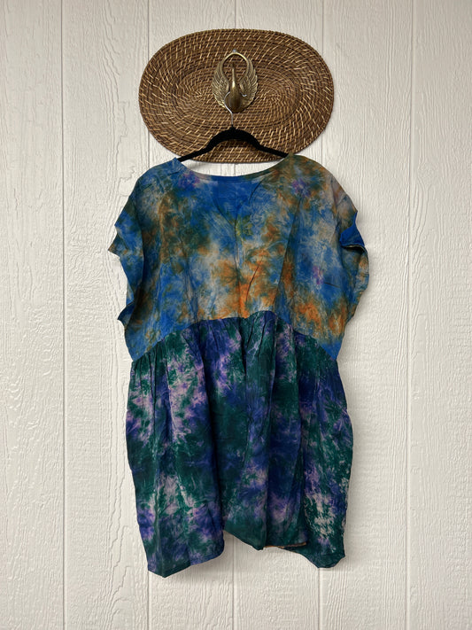 Crepe Sari Daydreamer Button Down Mini 0426 229