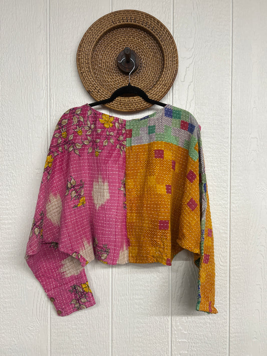 Pareo Kantha In Bloom Cropped Pullover 0326 011