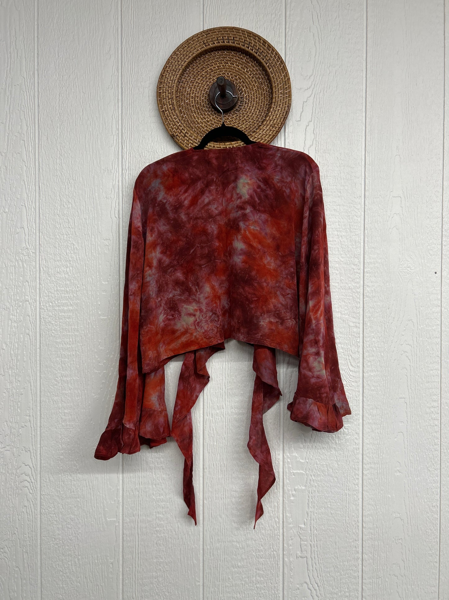 Crepe Sari Zeppelin Crop Shrug 0426 091