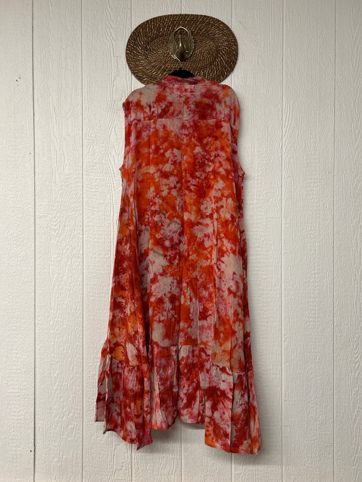 Crepe Sari Summer Dahlia Duster 0726 042