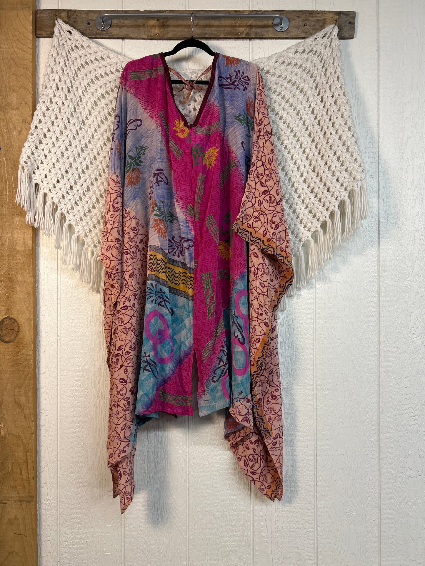 Crepe Sari Orchid Kimono 0626 217