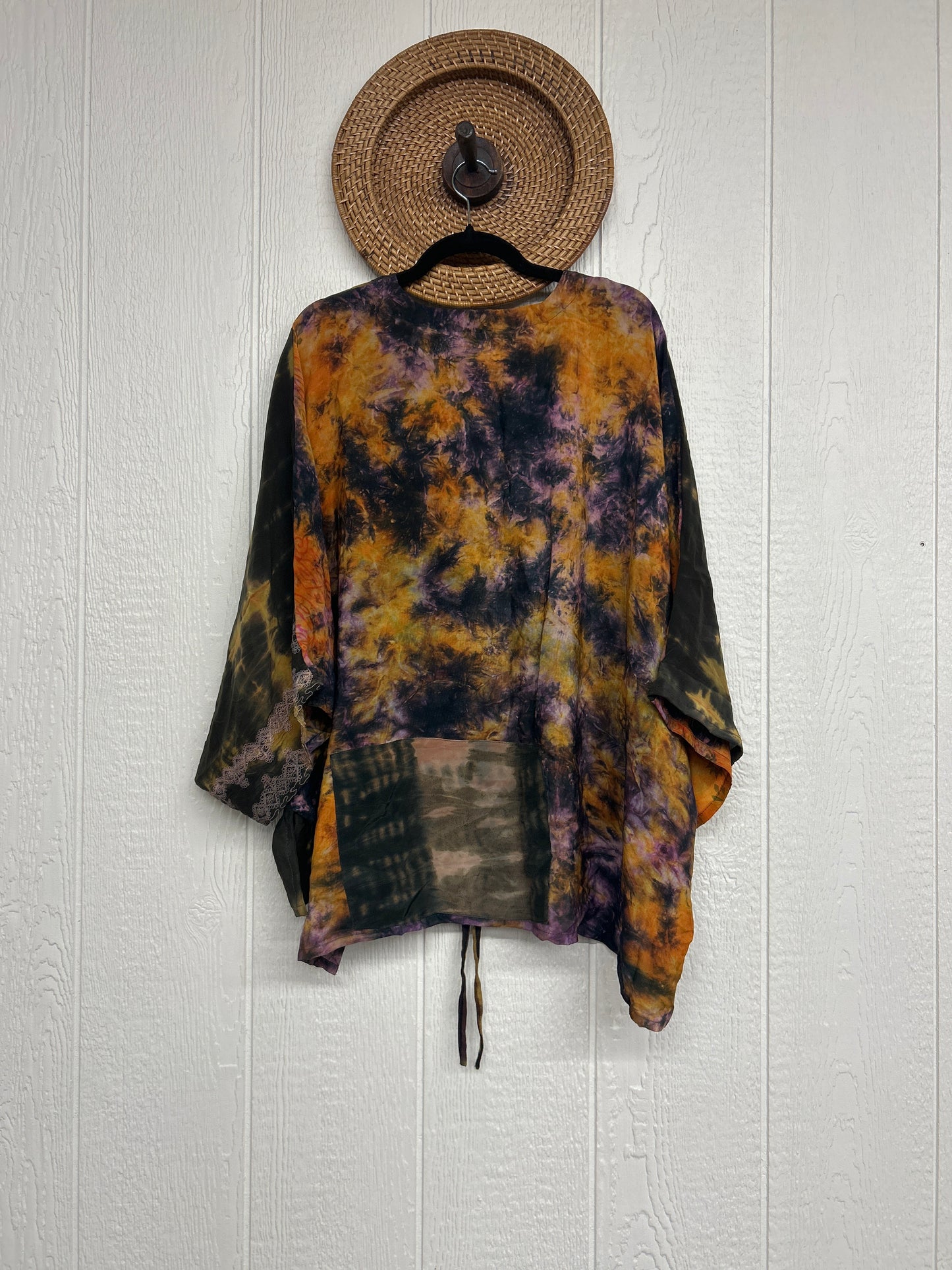 Crepe Sari Hi Lo Butterfly Top 0726 013