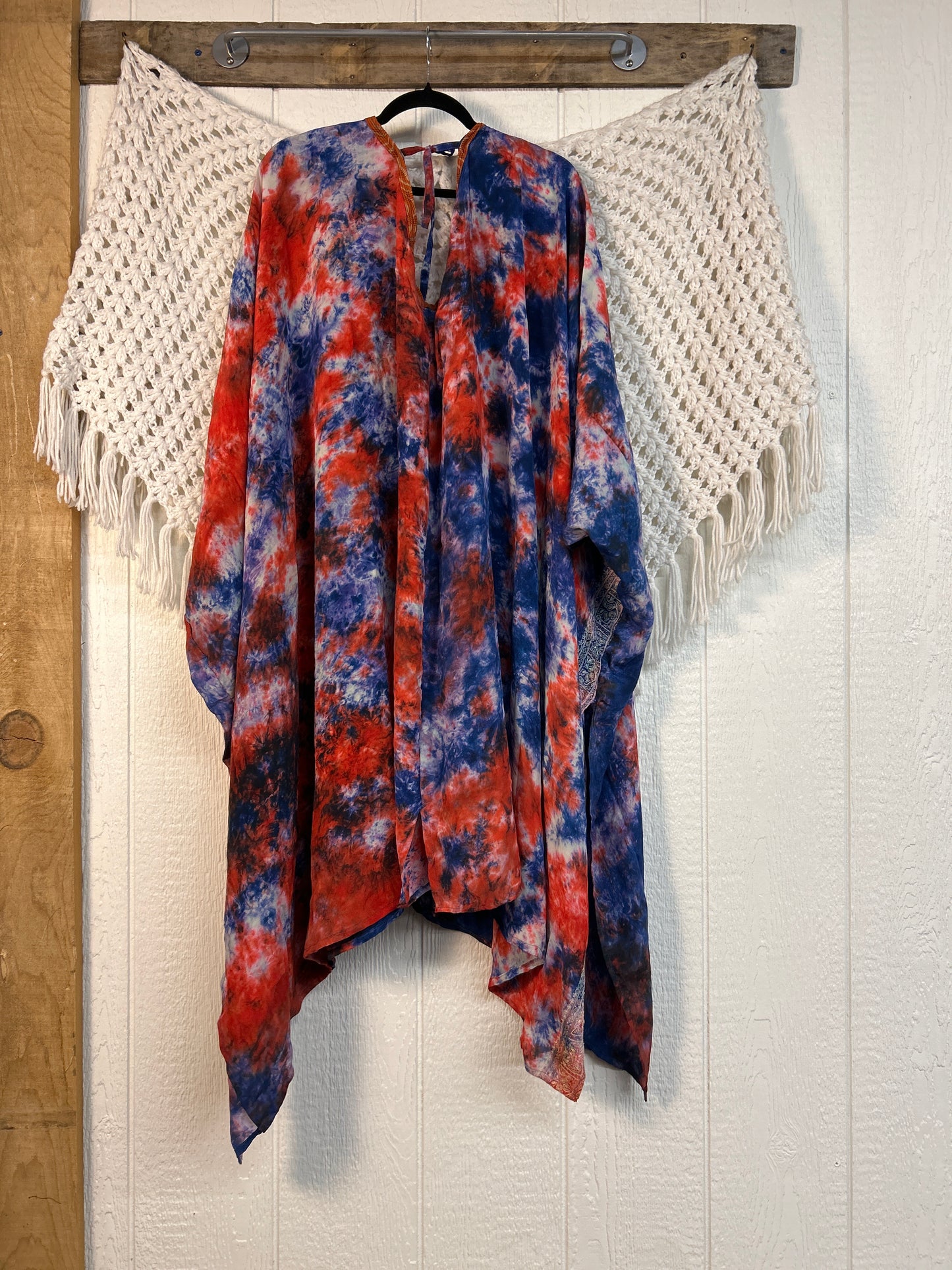 Crepe Sari Orchid Kimono 0626 177