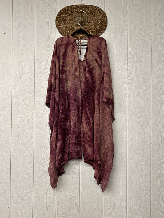 RETAIL Crepe Sari Orchid Kimono 0626 087
