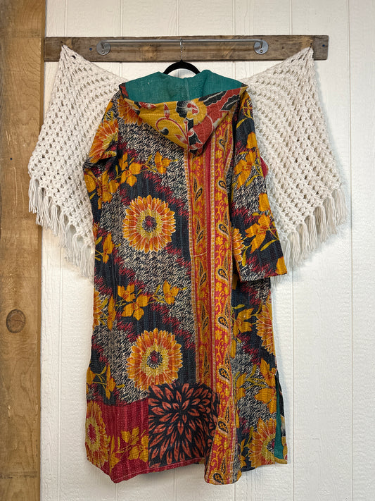 Fine Kantha Rising Sun Coat 1125 256