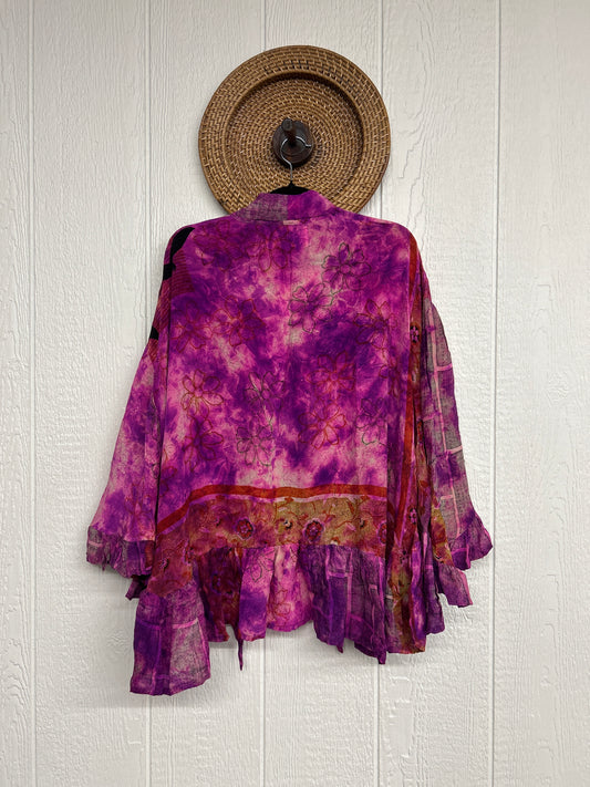 RETAIL Crepe Sari Wild Rose Top 0426 084